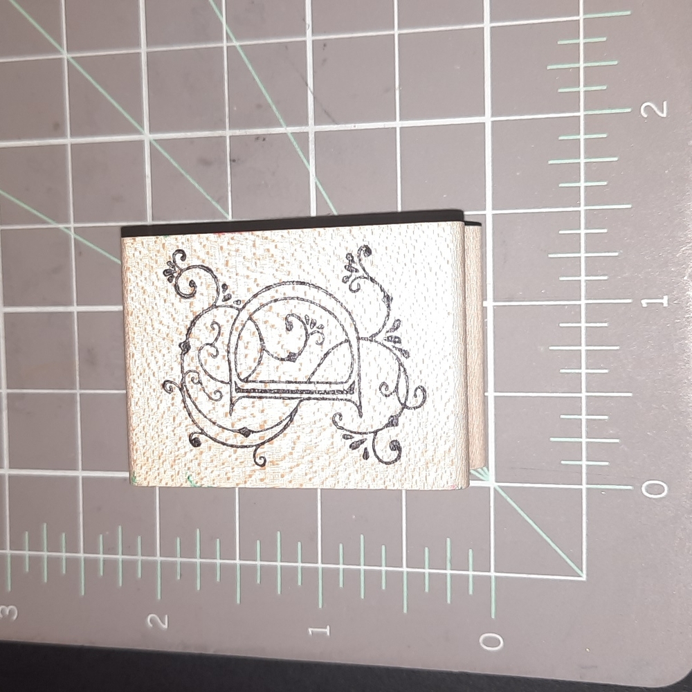 D Monogram Letter Stamp